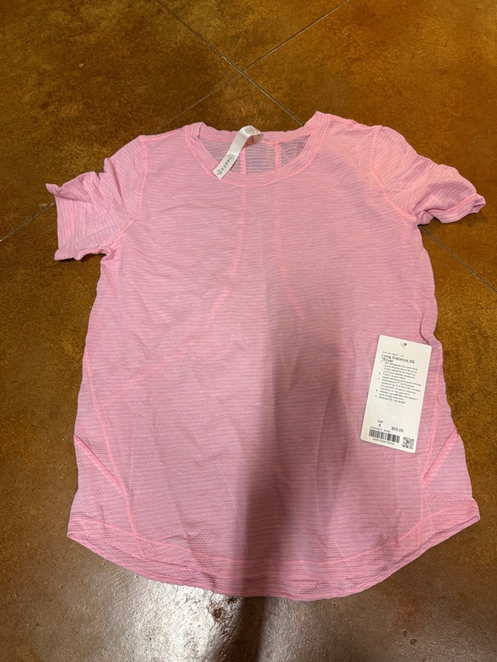 lululemon athletica Pink Short-Sleeve Crew Tee